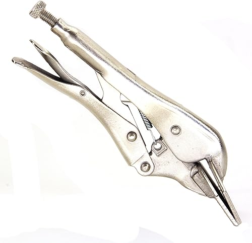 Miniatura 5 de HFS (R) 3 abrazaderas de soldadura de bloqueo surtidas cromadas: abrazadera C de bloqueo de punta regular de 11 pulgadas; abrazadera de soldadura de