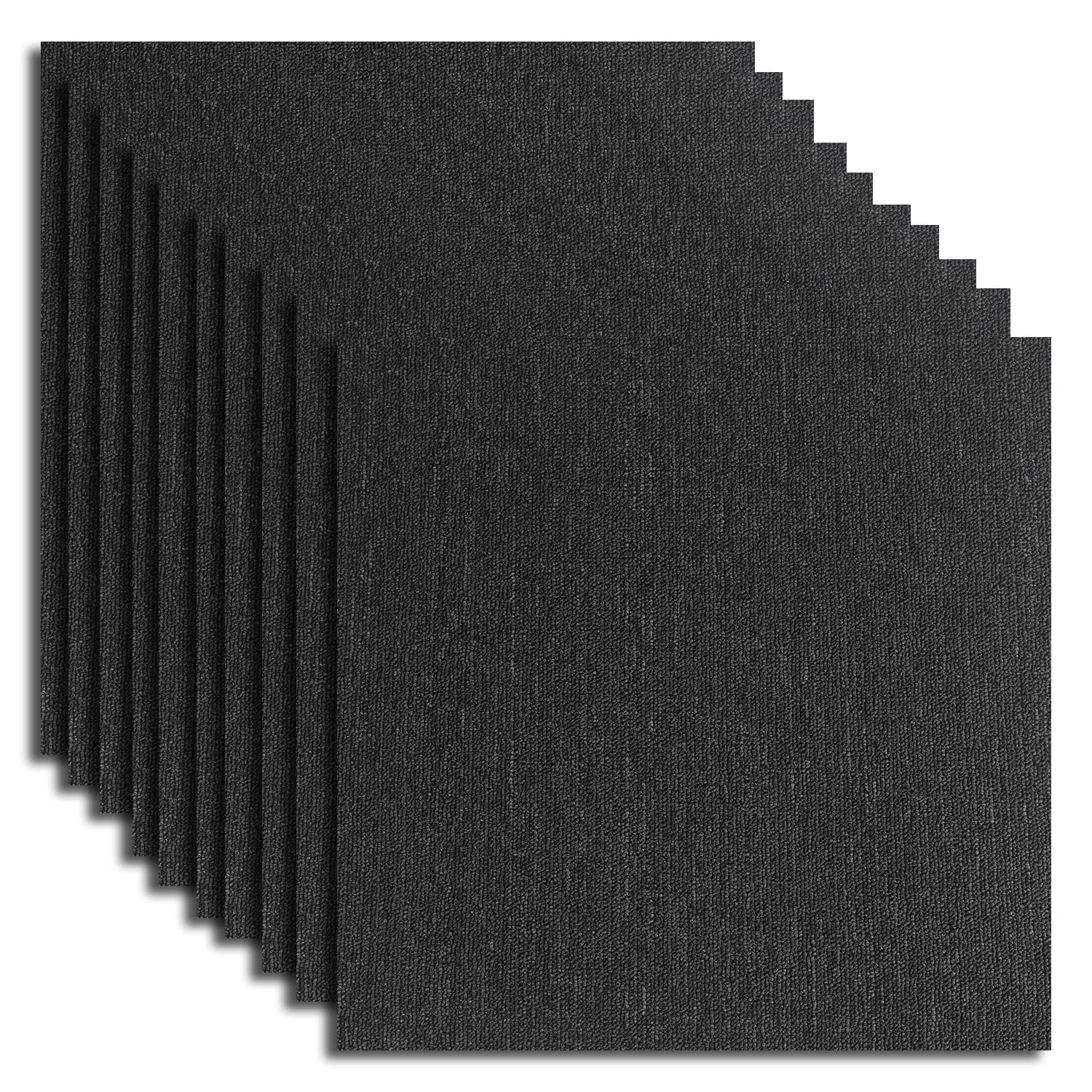 Sponsored Ad – 20PCS Carpet Tiles 5m2 Box Heavy Duty Carpet Floor Tiles Non-Slip Interior Floor Tiles 50X50cm for Flooring Home Office Living Room Bedroom Commercial Apartment (Black)