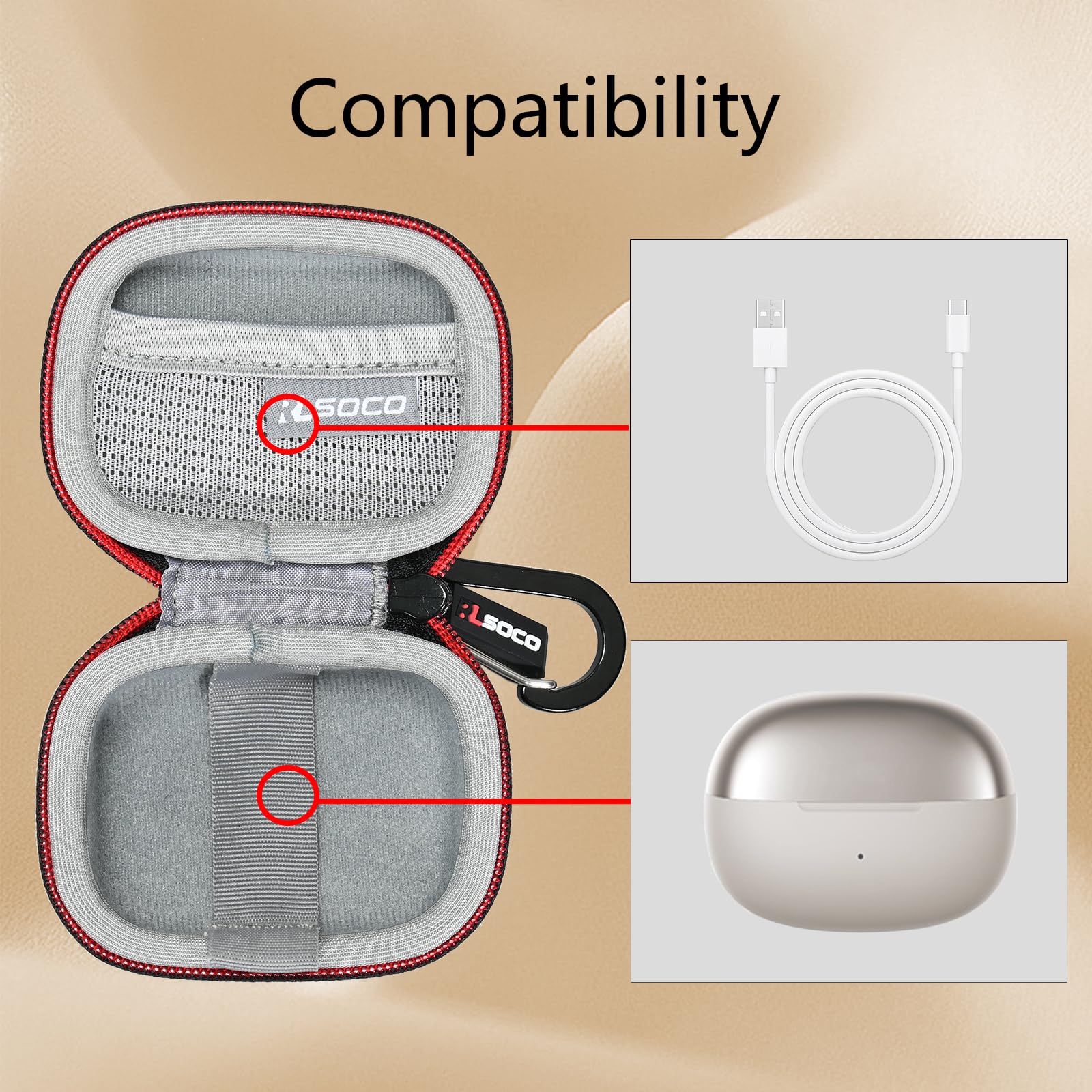 Amazon | RLSOCO 保護ケース Shokz OpenDots ONE オープンイヤー