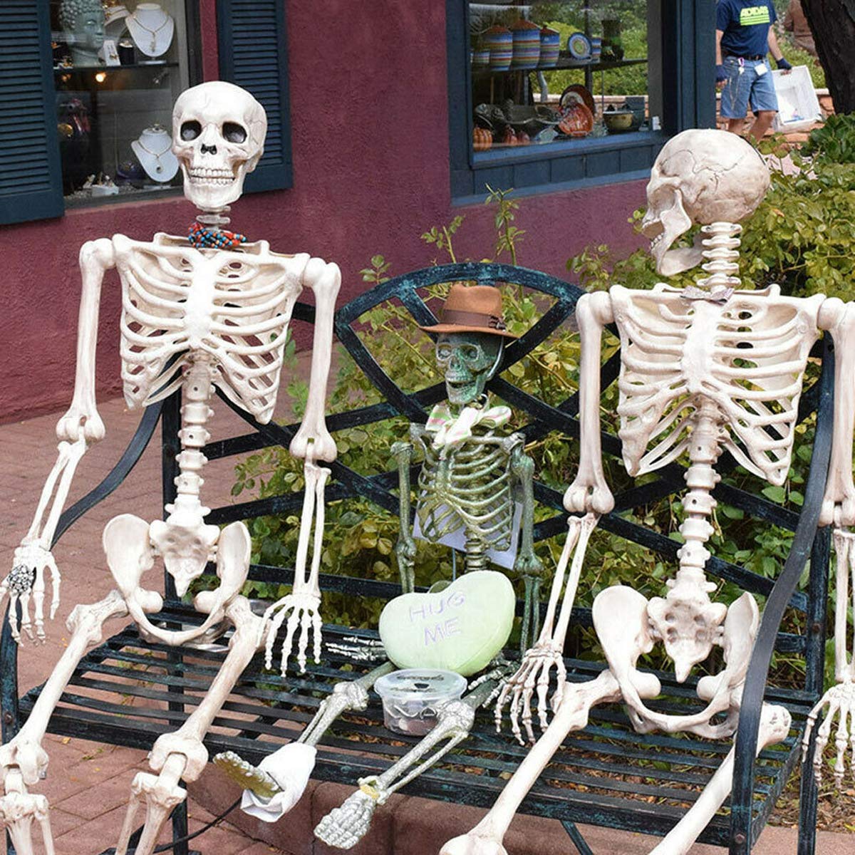 Decorazioni Per Feste Da Appendere Di Halloween Con Scheletro Umano Scheletro Spaventoso Posabili Da 90 Cm
