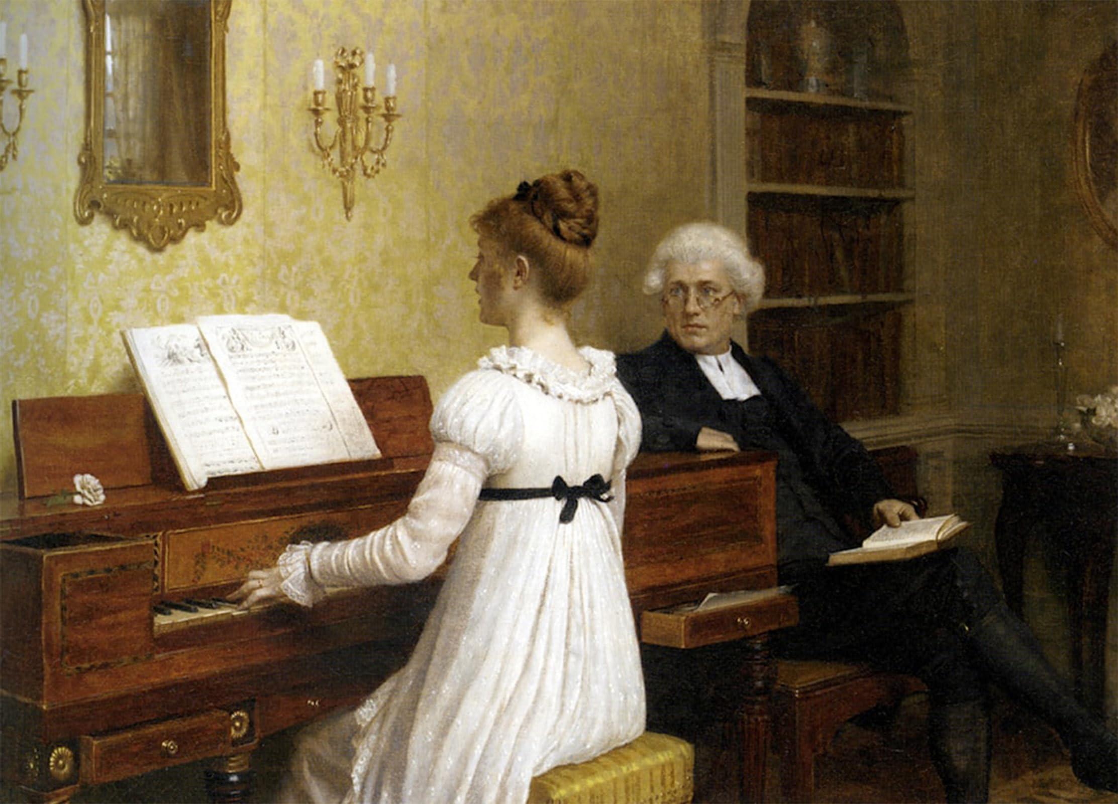 POSTERIIk Vintage Art Print Images Pictures Print Songs of Other Years by Edmund Blair Leighton Modern Colour Posters for Office Home Decor 60x90cm