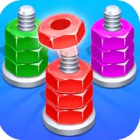 Nuts & Bolts Puzzle- Unscrew Wooden Blocks