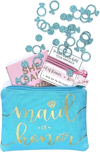 Miniatura 4 de Bride Tribe - Bolsas de maquillaje para despedida de soltera, despedida de soltera, boda, bolsa de artículos de tocador, kit de supervivencia de