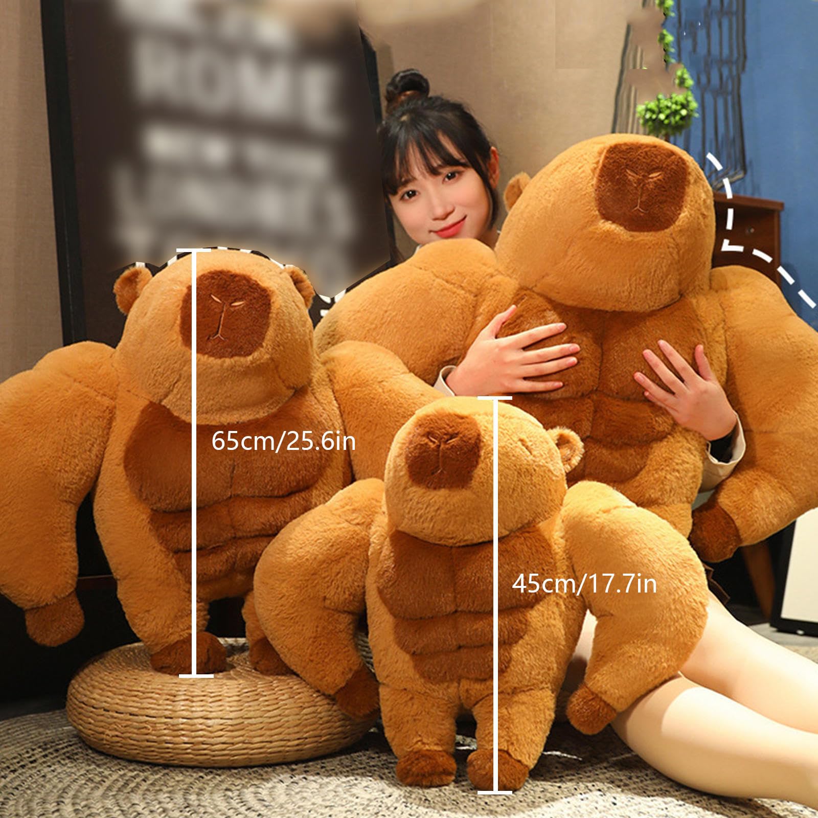 Amazon.co.jp: ぬいぐるみカピバラ 45/65cm、フィットネス, カピバラの