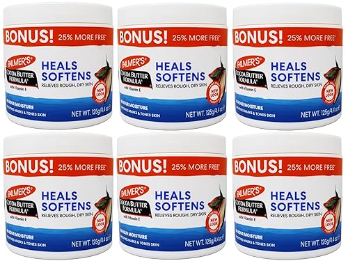 Palmer's Fórmula de manteca de cacao con vitamina E, hidratante corporal, alivia la piel áspera y seca, suaviza marcas y tonifica la piel, ("Bonus")