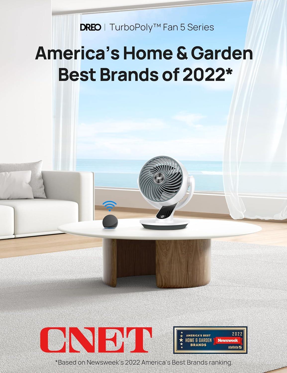 Dreo Smart Fan for Bedroom,120° Vertical and 90° Oscillating Fan with Remote/Voice, 13 Inch Height Quiet Air Circulator for Whole Room, 70 ft, 4 Speeds, 5 Modes, 12H Timer, Desk Fans for Home,White 3 81OJrKthuIL. AC SL1500