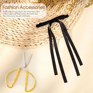 VOBOBE Black Velvet Ribbon 50 Yards 3/8 Wide Single Face Velvet Ribbon for Gift Wrapping Bow Christmas Decoration (Black, 3/8 Inch)