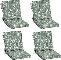 Vista 28 de Cojín para silla de comedor exterior Arden, 20 x 20 pulgadas, resistente a la lluvia, resistente a la decoloración, Alana Tile