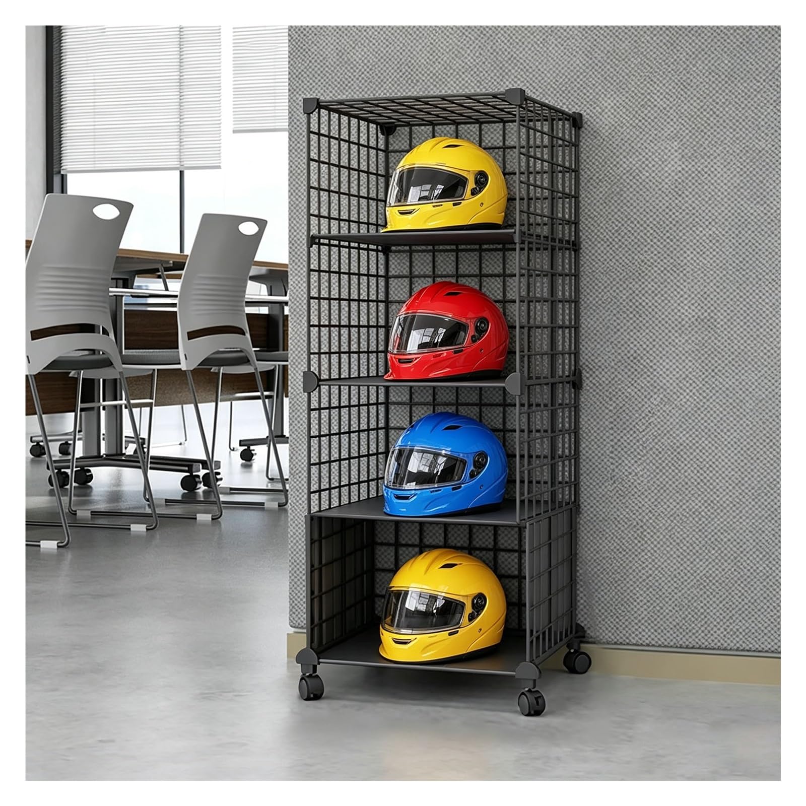 JYHHCYS Hard Hat Rack Safety Helmet Holder Organizer Floor-Standing