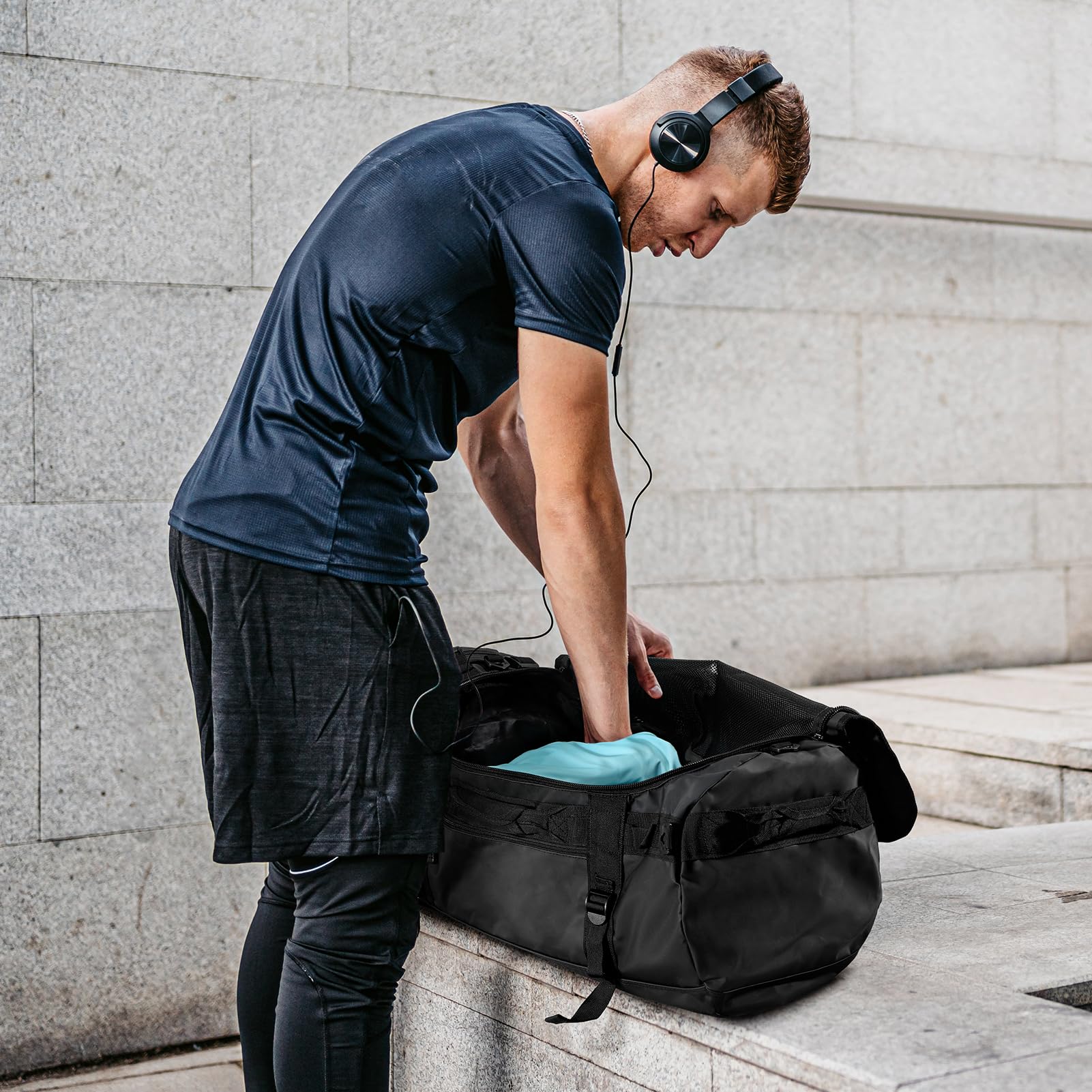 MIER Duffel Bag Backpack palestra Unisex - Adulto (Pacco da 1)
