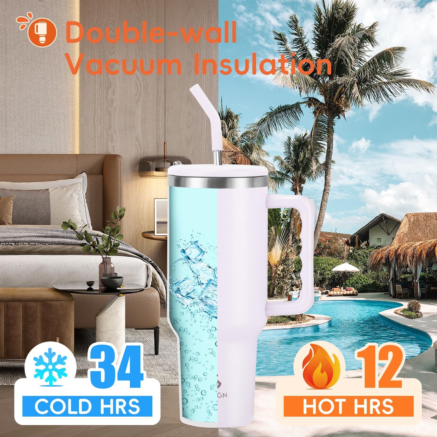 Stay Hydrated in Style: VUSIGN 40 oz Tumbler Review