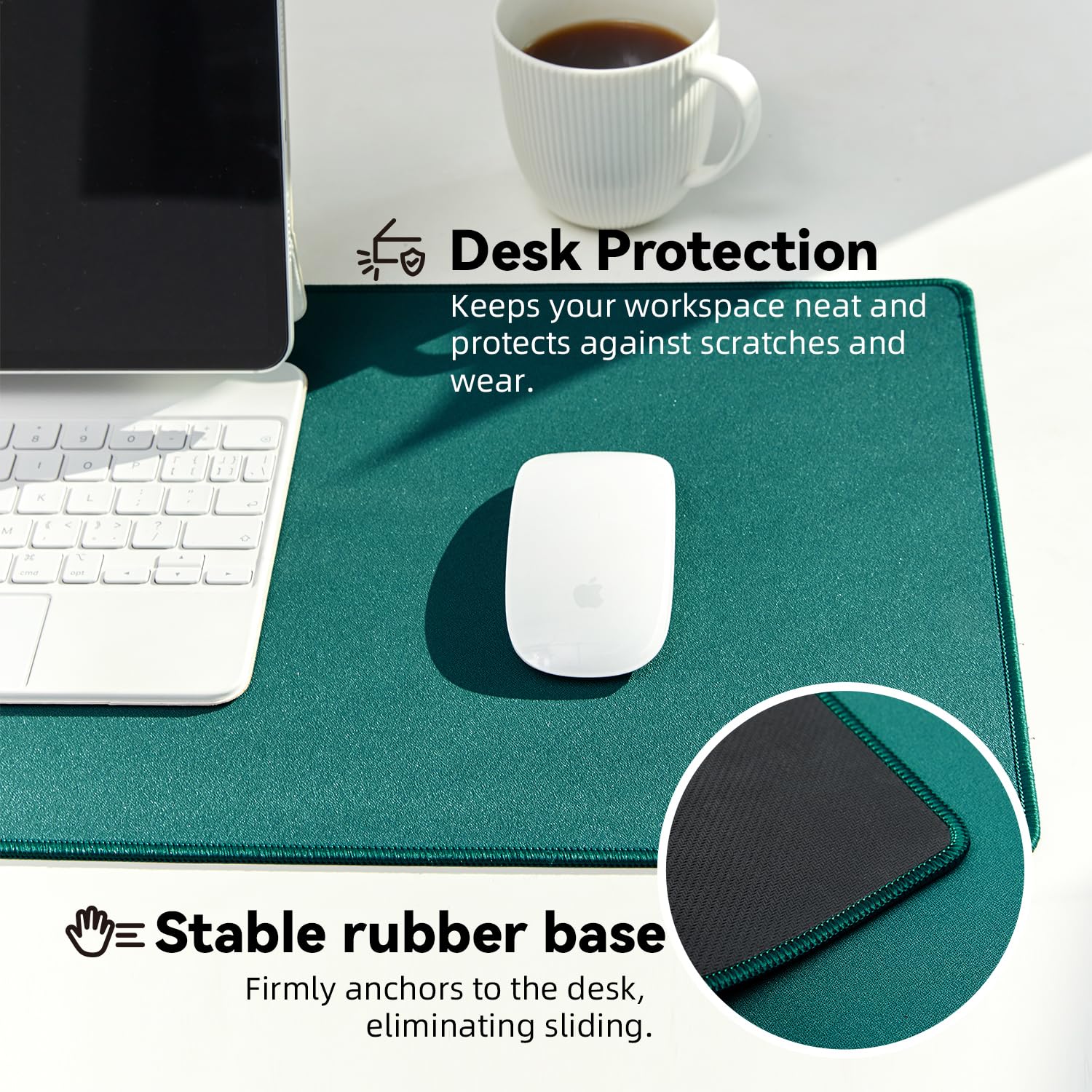 Reniteco Tappetino per mouse impermeabile per ufficio e gioco, 89,9 x 39,9