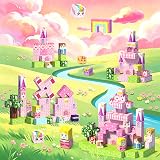 Winchoice 100PCS Magnetic Blocks Girls Pink Princess Castle – One inch classroom magnet cubes
