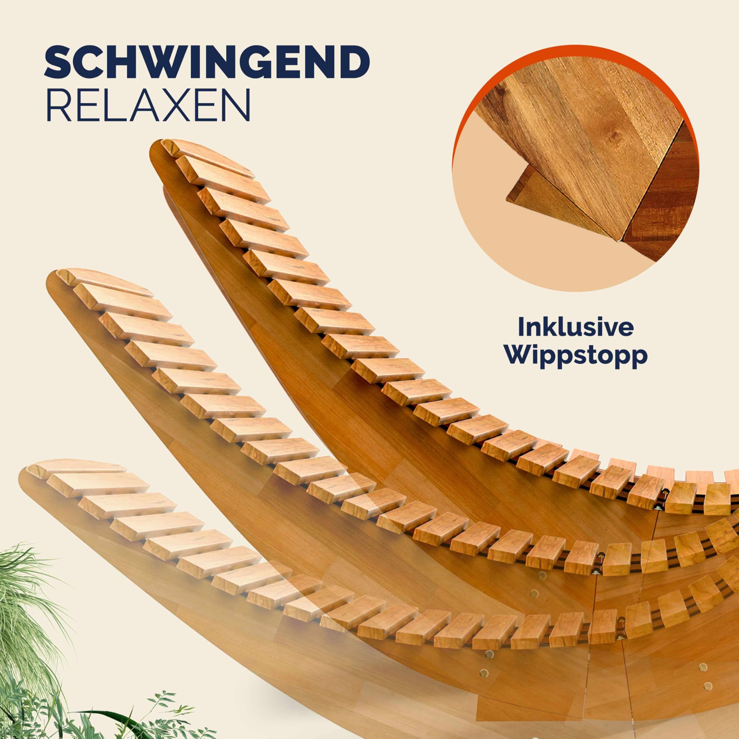 Casaria® Set Lettino Prendisole in Legno con Cuscino 195x60cm Portata 160 kg Certificato FSC® Lettini da Giardino Sdraio Pieghevole Ergonomica