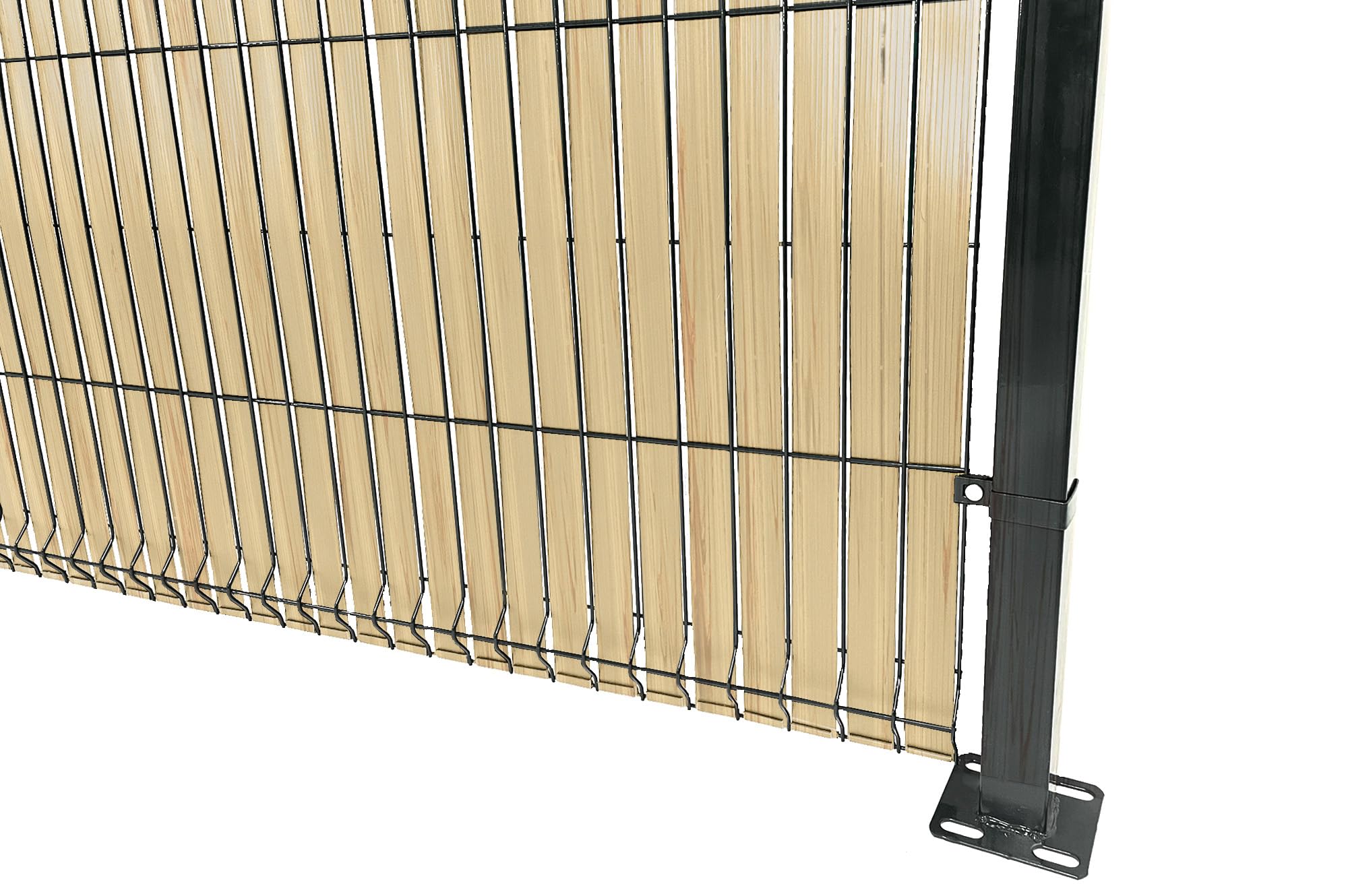 CASANOOV – Kit de lamelles occultantes PVC souple BALDO L.400m x l.4,6cm – Beige RAL1001 – 800 clips inclus – Brise-vue flexible pour clôture rigide – Installation rapide et protection anti-UV