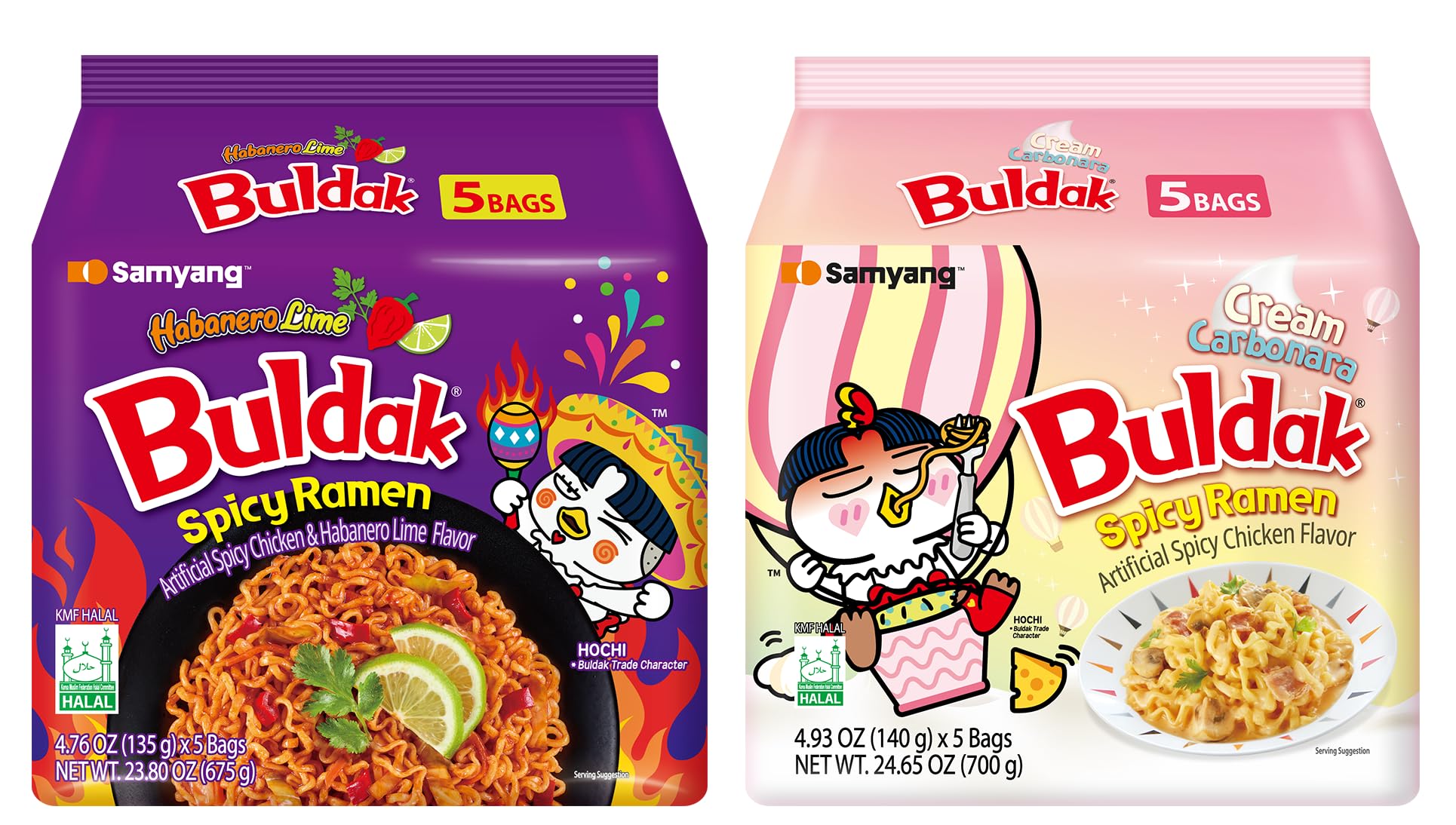 KF GOODIES Korean Ramen Variety Pack Gift Box (10 Count) – Spicy Buldak Noodle Assortment for Birthdays, College Care Packages, Office Snacks, and Gift Baskets