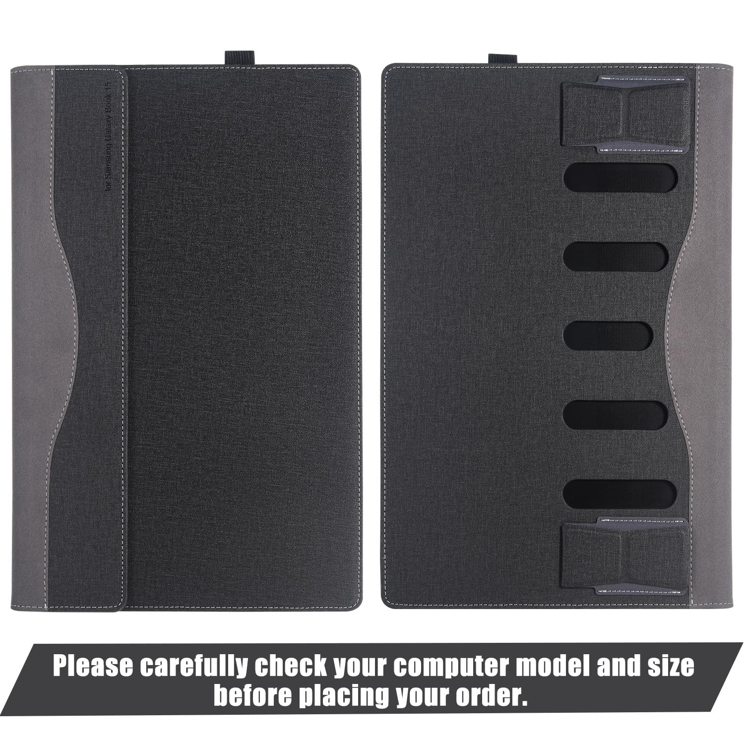 Custodia protettiva per computer portatile Samsung Galaxy Book3/2 360 NP730QFG/Galaxy Book2 Pro 360 13/Galaxy Book2 Pro 13 NP930XED/NP930QED NP730QED NP730QED (nero, 13,3)
