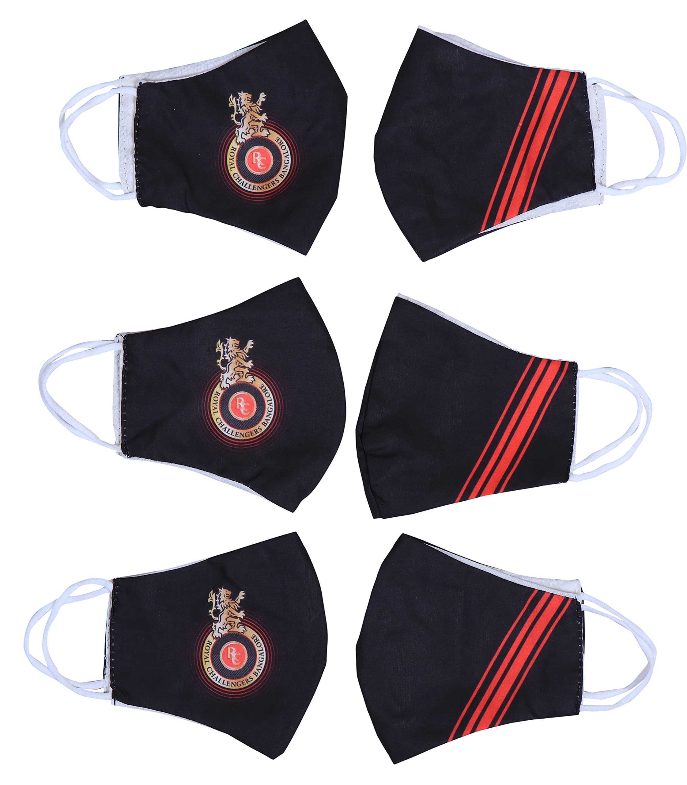 VE-MARUSH IPL RCB MASK FOR MEN,WOMEN,KIDS, 3 LAYER CLOTH COTTON RCB FACE MASK, DIGITAL PRINTED IPL MASK REUSABLE WASHABLE CLOTH FACE MASK (4) (B092T93FTC) Amazon Price History, Amazon Price Tracker