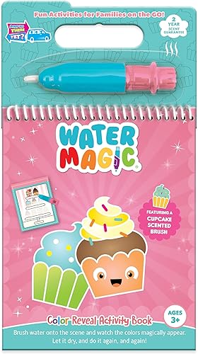Miniatura 5 de Water Magic (paquete de 2 – Cupcake and Donut) – Almohadillas patentadas de actividades de revelación de agua reutilizables con aroma gourmet – Sin