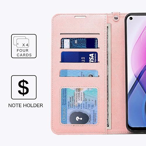 Miniatura 5 de Double-N - Funda para Moto G Stylus 2021, piel sintética de alta calidad, funda tipo cartera para Motorola G Stylus 2021, a prueba de golpes, con