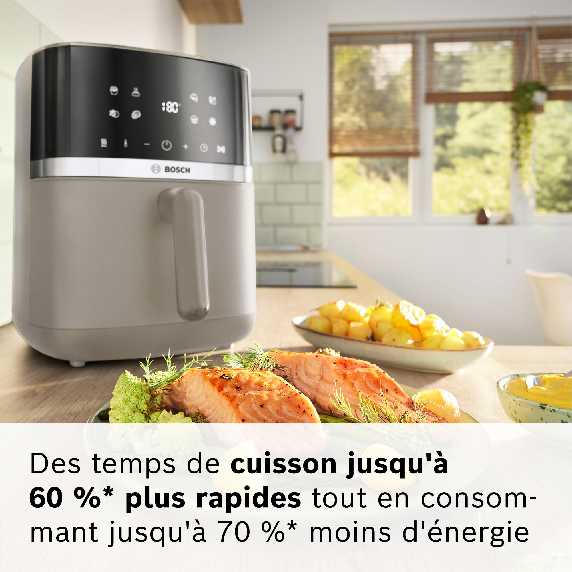 Bosch MAF462C0 Série 4 - Friteuse sans huile XL, Nettoyage facile et rapide