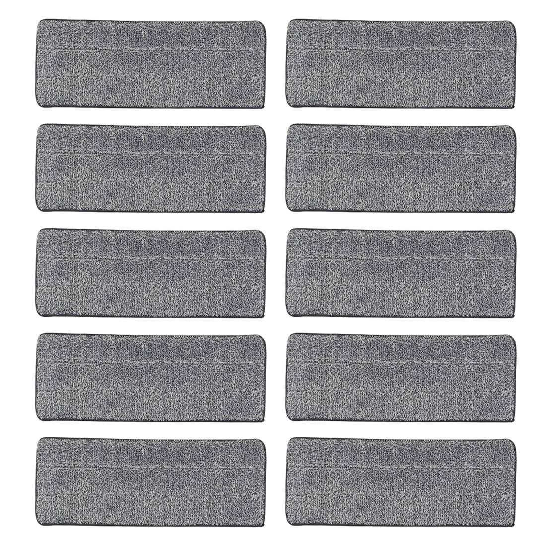 Hndhbfgrt Washable Cleaning Pads, 10 Pieces of Highly Absorbent Flat Mops, Self-Wringing Wet and Dry Microfiber Mops for Home