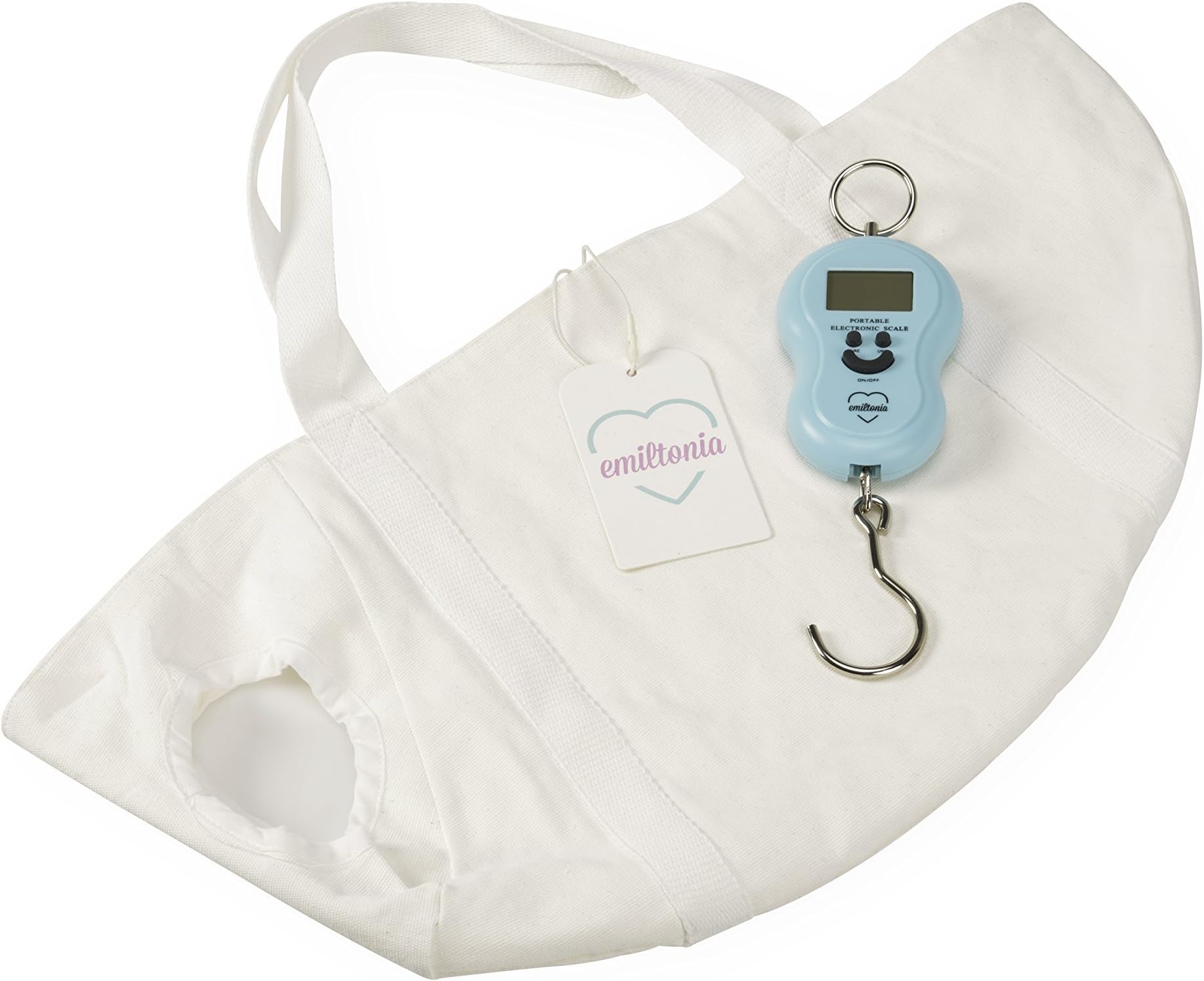 Baby Scale, Digital Scale, Weighing Bag up to 6-12 kg, 1 Piece, White (6 kg)