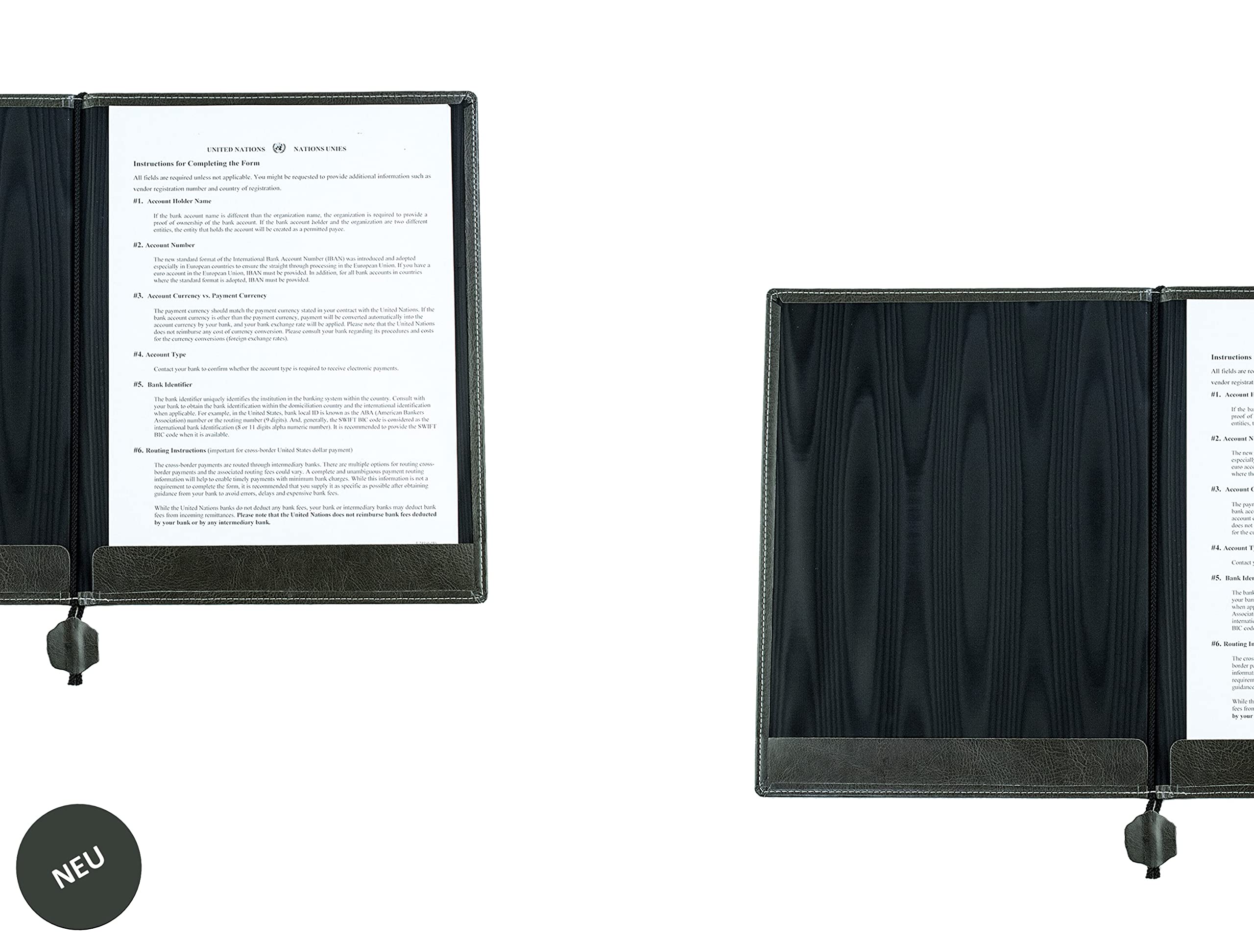 Portablocco Legno JIANTA - 4 Tavolette A4 Con Clip Metallo, Per Ufficio E Scuola - Foto 2