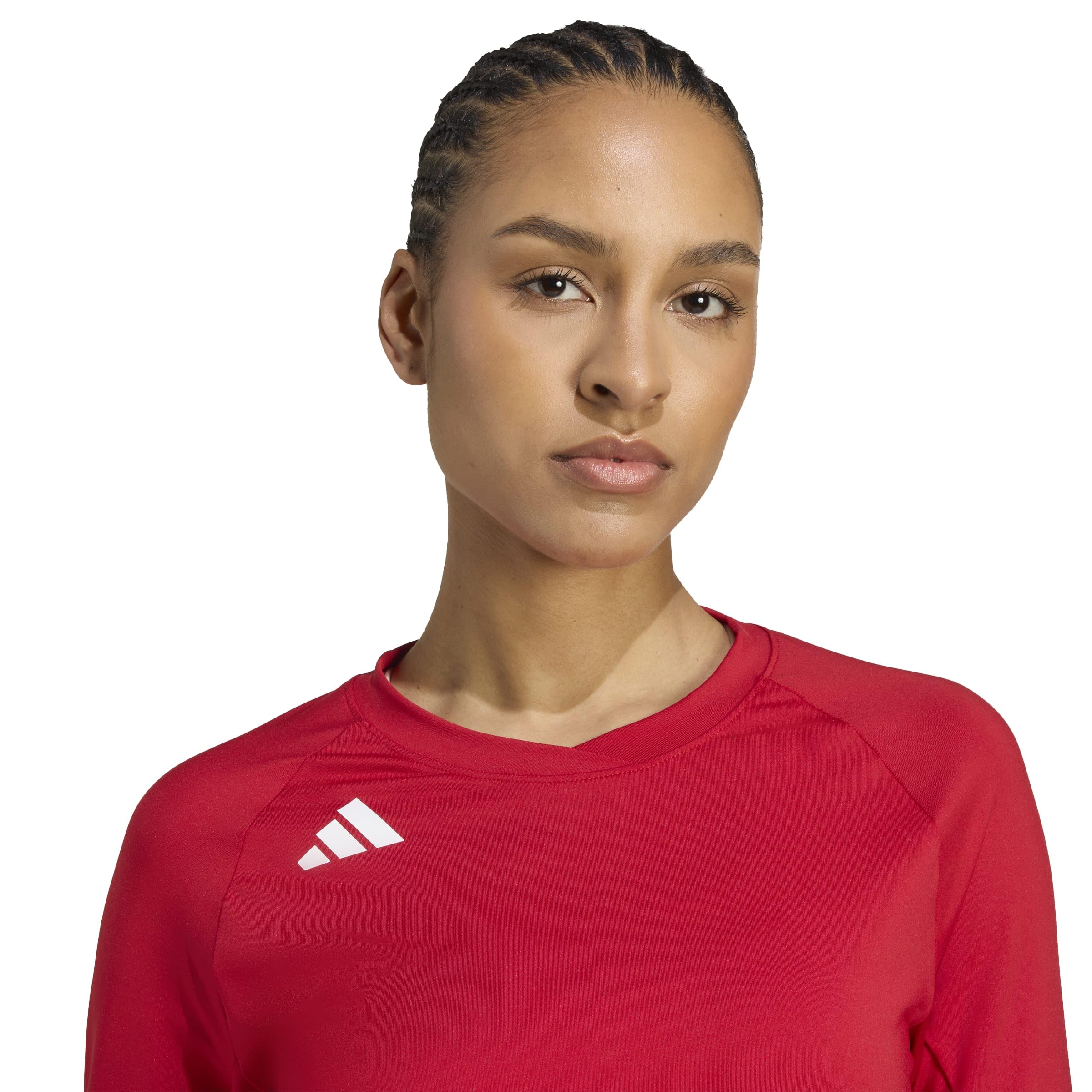 adidas Kobiety Volleyball Hilo Long Sleeve Jersey Shirt, Team Power Red 2, XXL