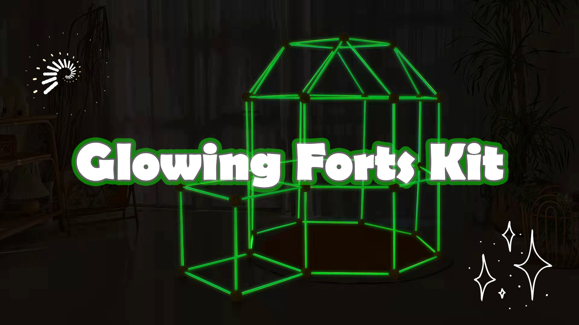 Kids Fort Building Kit, DIY Puzzle, Casa Giocattolo, 132pcs Giocattoli educativi, Fai da te Costruzione Castelli Tunnel, Giocare Tenda Regalo per Ragazzi, Ragazza Età 5 6 7 8 9, Interni & Esterni