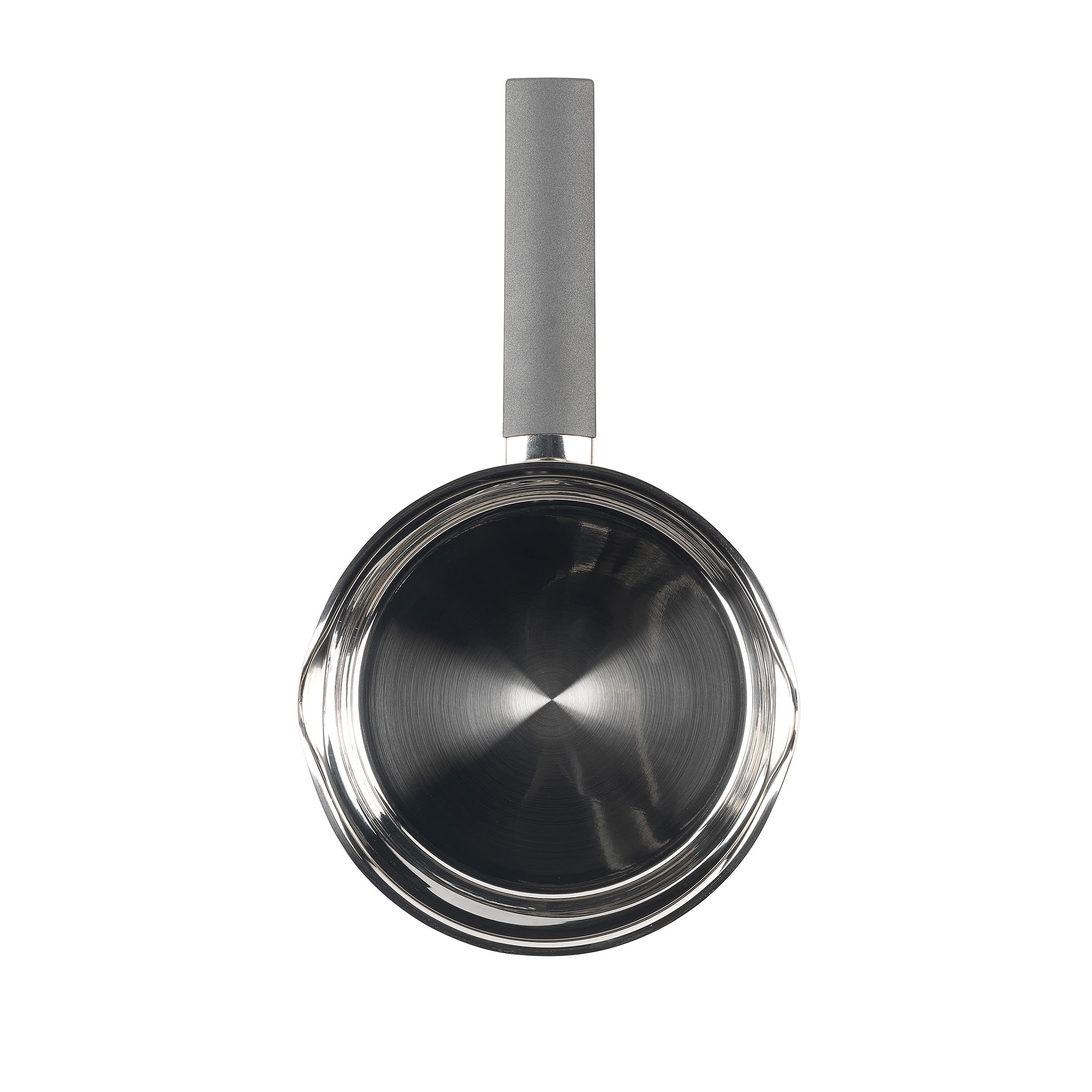 Russell Hobbs RH01164EU Excellence Cazo Con Tapa - 20 cm, Hecho De Acero Inoxidable Y Acabado Con Pulido Espejo, Apto Para Placas De Inducción Y Lavavajillas, Tapa De Vidrio, Libre De PFOA
