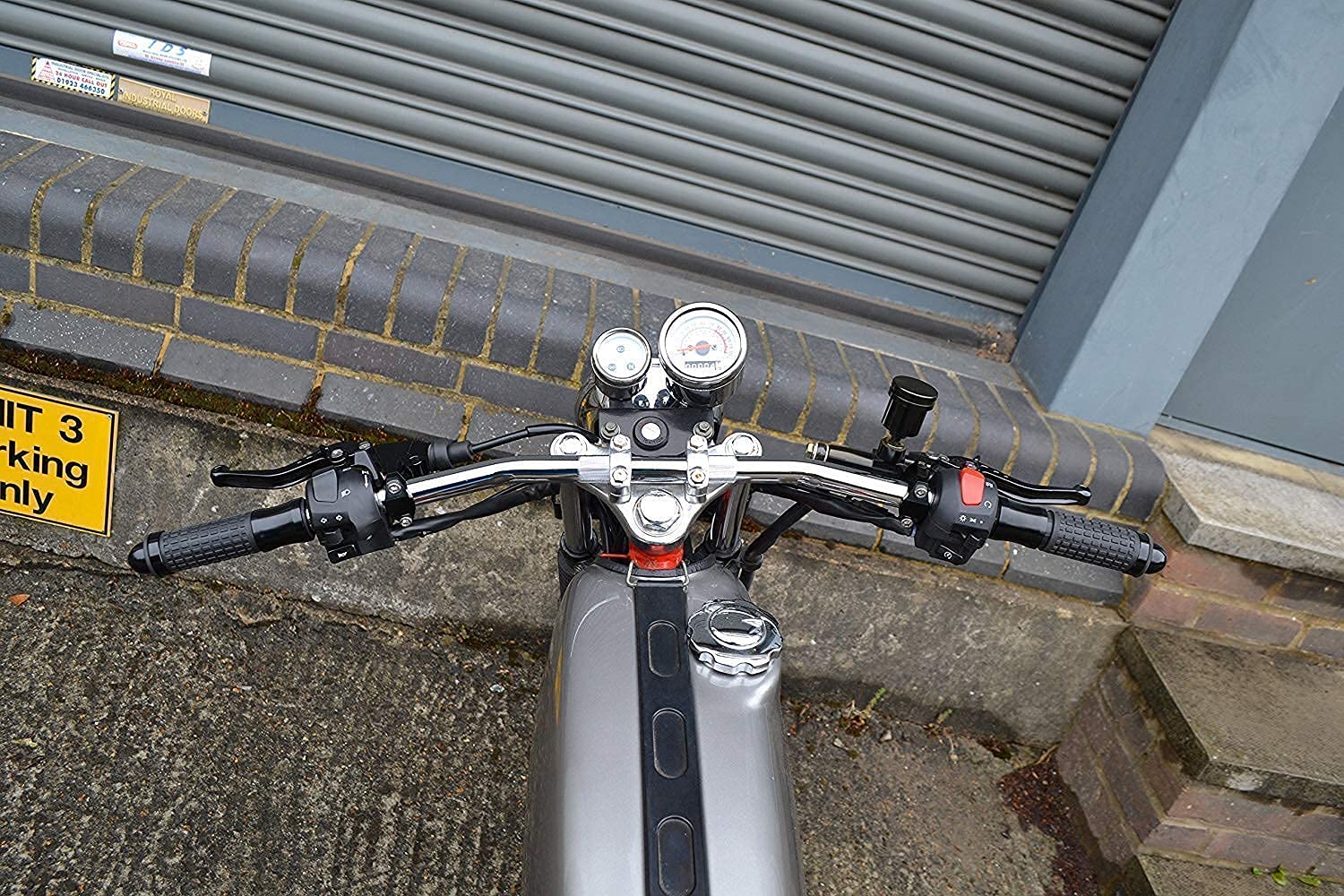 Motorrad Stahl 22mm 7/8" Chrom Drag BAR Lenker