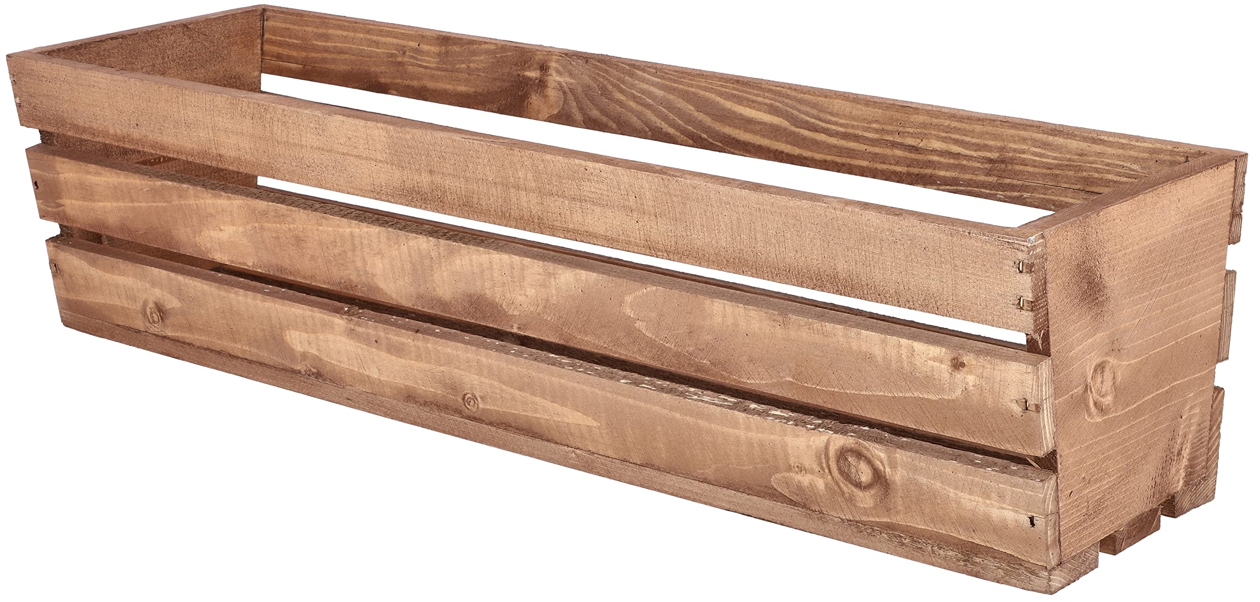 KOTARBAU® Jardinera de Madera, 600 x 180 x 150 mm, Color marrón, Jardinera Rectangular, Larga, Macetero para Plantas y Hierbas, Jardín, Terraza, Balcón, Rústica