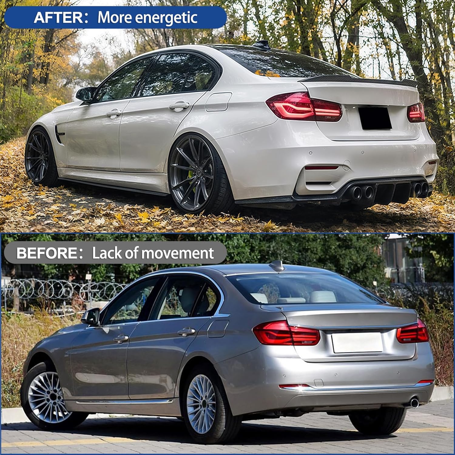 Car Spoiler Wing, Gloss Black, Mercedes, SIMILAR TO STOCK PHOTO