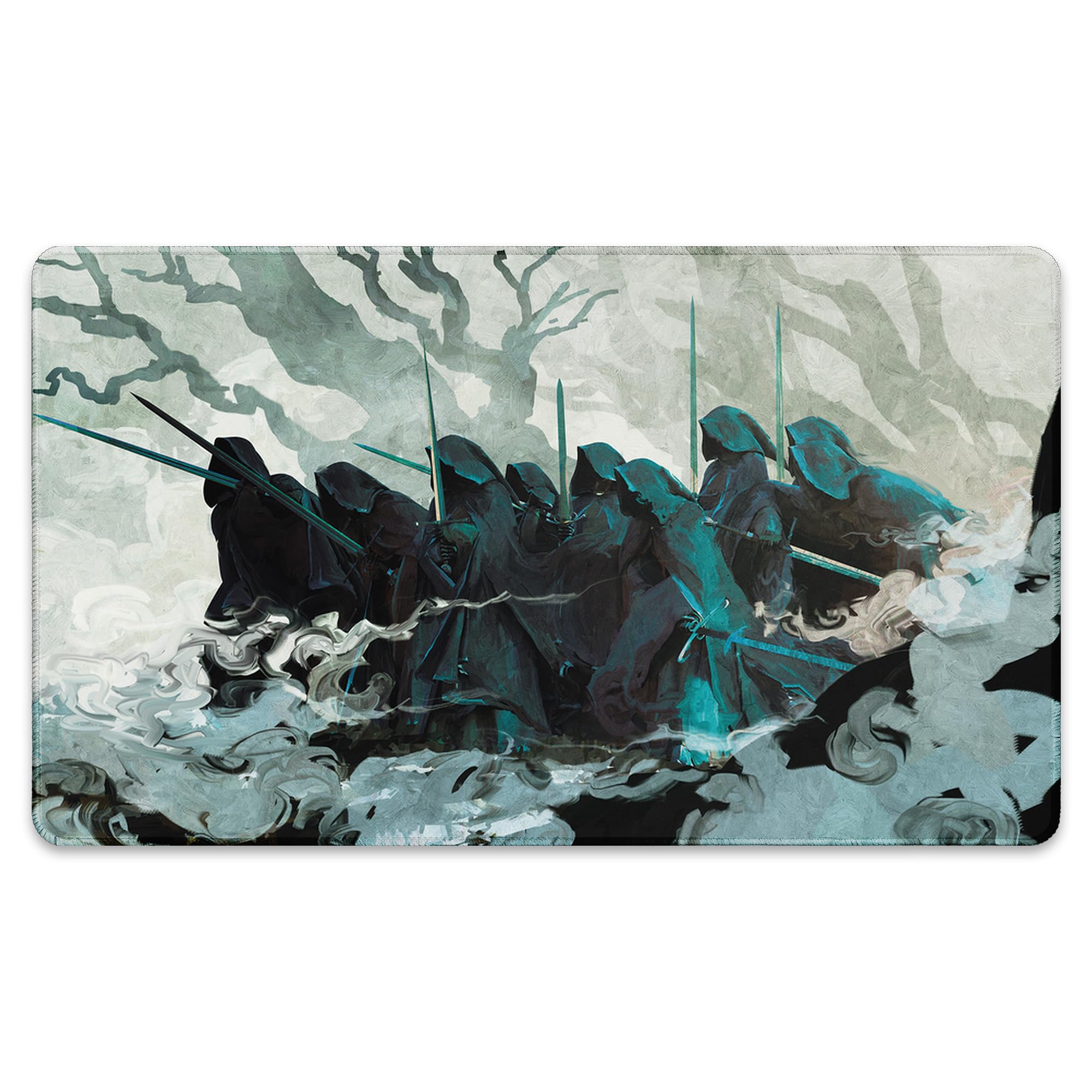 The Nine (Stitched) MTG Playmat by Anato Finnstark - LOTR Lord of the Rings Compatible Magic the Gathering Playmat