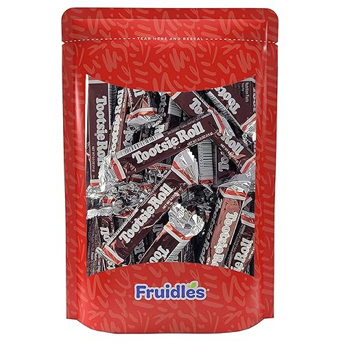 Miniatura 4 de Tootsie Roll, barra de caramelo de chocolate, lácteos con certificación Kosher, sin gluten, sin cacahuetes, bolsa resellable (48 unidades, (2
