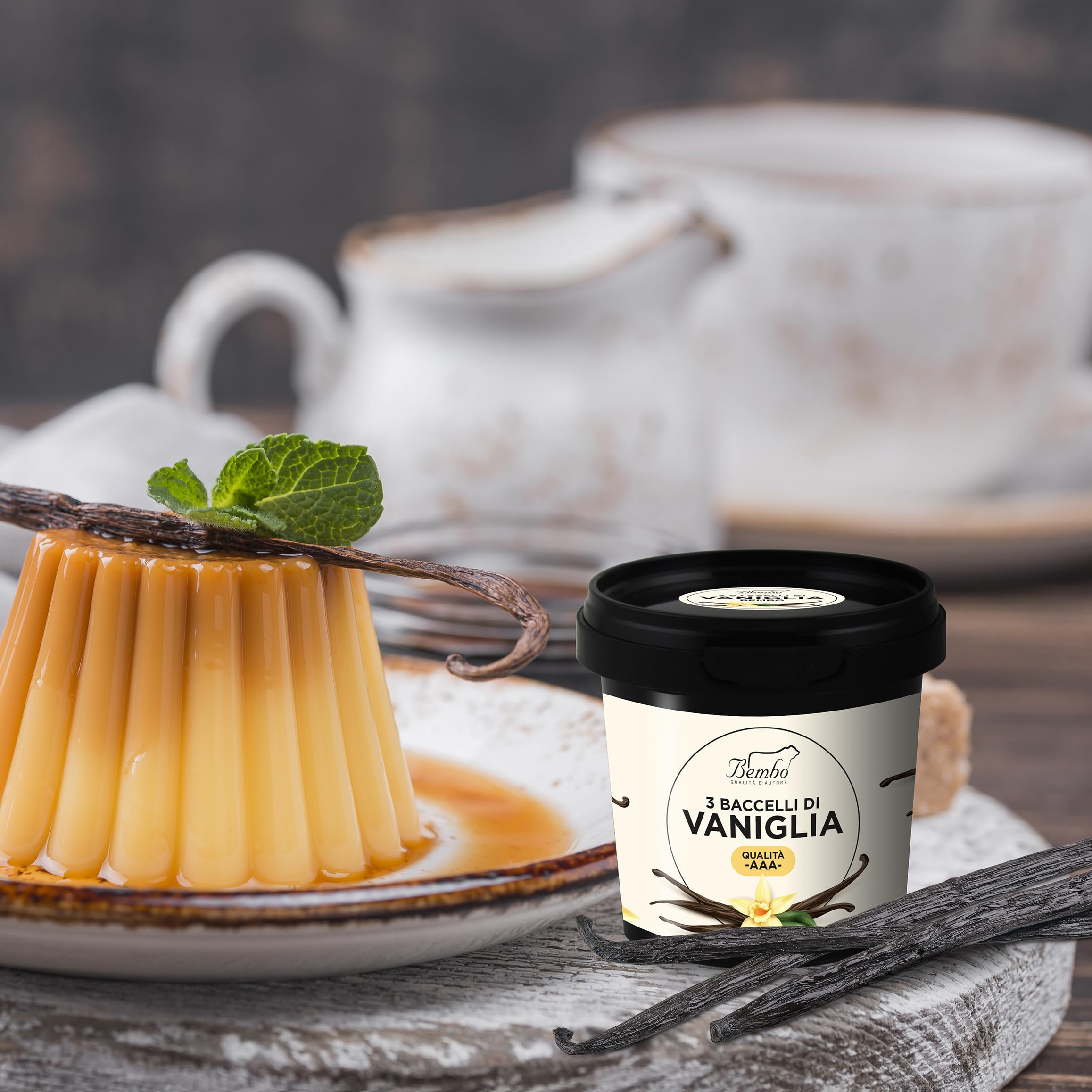 3 Baccelli di Vaniglia Bembo lunghezza 18/19 cm Sotto Vuoto – Ideali per Pasticcieri, Gelatieri, Chef e Appassionati – Vaniglia in confezione anti luce e anti ossidazione