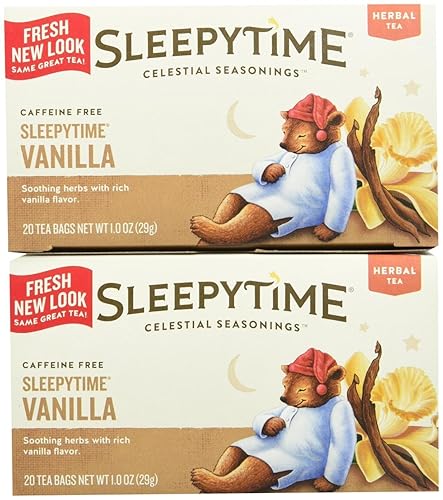 Celestial Seasonings Sleepytime - té de vainilla, 20 unidades (Pack de 2)