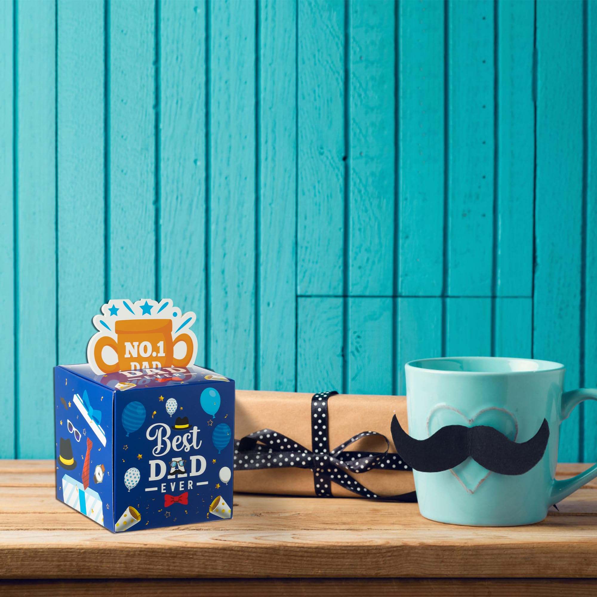 TICIAGA 52PCS Father Money Box for Cash Gift Pull Father’s Day Money Gift Box for Cash Happy Birthday Money Holder for Cash with Pull Out Card DIY Set