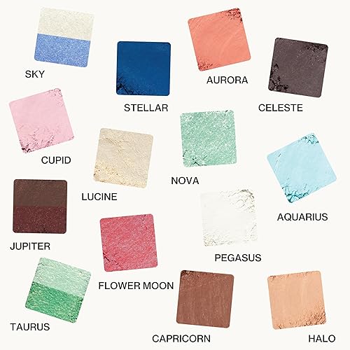 Miniatura 10 de Pacifica Beauty, paleta de sombras de ojos de mirada estelar, 28 tonos de sombra de ojos, sombra de ojos mineral, mate, brillante y brillante,