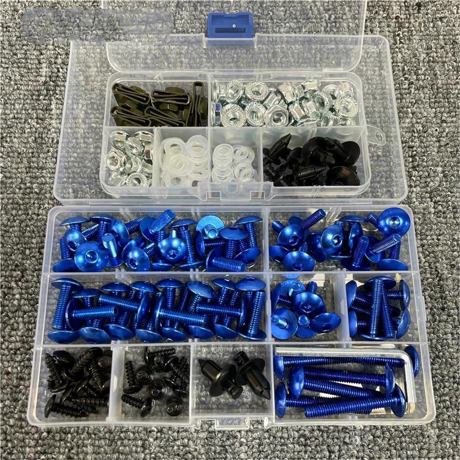 Revisión del ensamblaje Kit Montaje Carenado con Tornillos Motocicleta para Ducati para Panigale V4 V2 SP 959S para Supersport 939s 950(Type B)