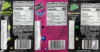Pop Rocks Candy Variety Pack Popping Candy - Pop Rocks Bulk Candy, Nine Different Flavors Bulk Popping Candy (36 Count)