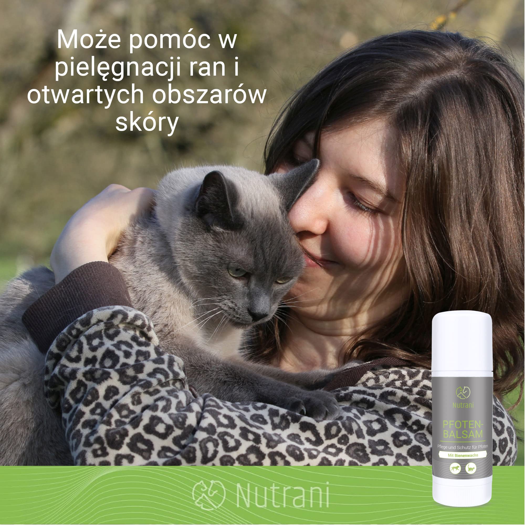 Balsam do łap z woskiem pszczelim dla psów i kotów | 40 ml – 100% naturalny balsam nadaje się do pielęgnacji łap i ochrony łap Wykonano w Niemczech