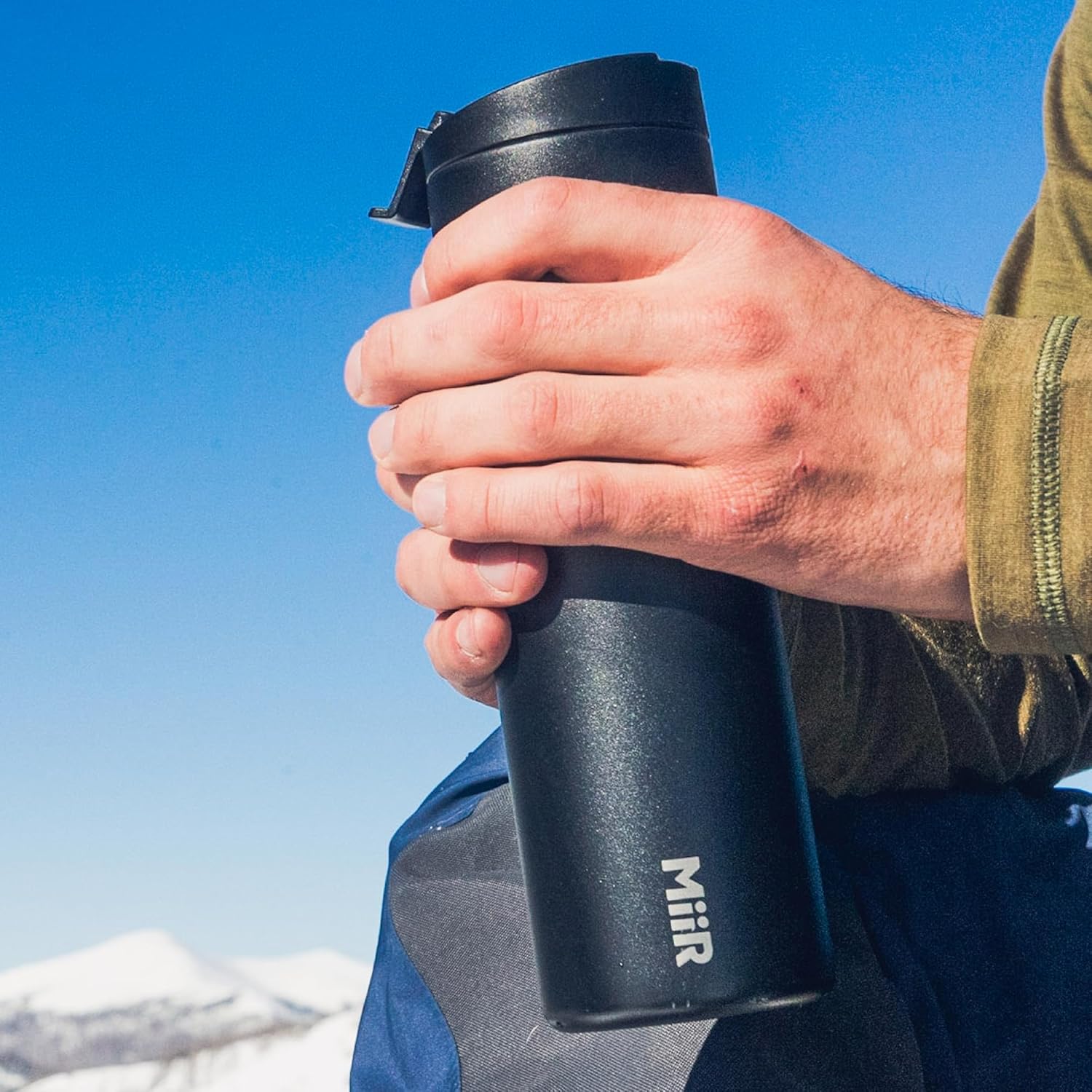 MiiR Flip Traveler 16oz - Double-Wall Vacuum Insulated with Flip Lid, BPA-Free Stainless Steel Construction, Insulated Tumbler for Hot or Cold Drinks - Image 12