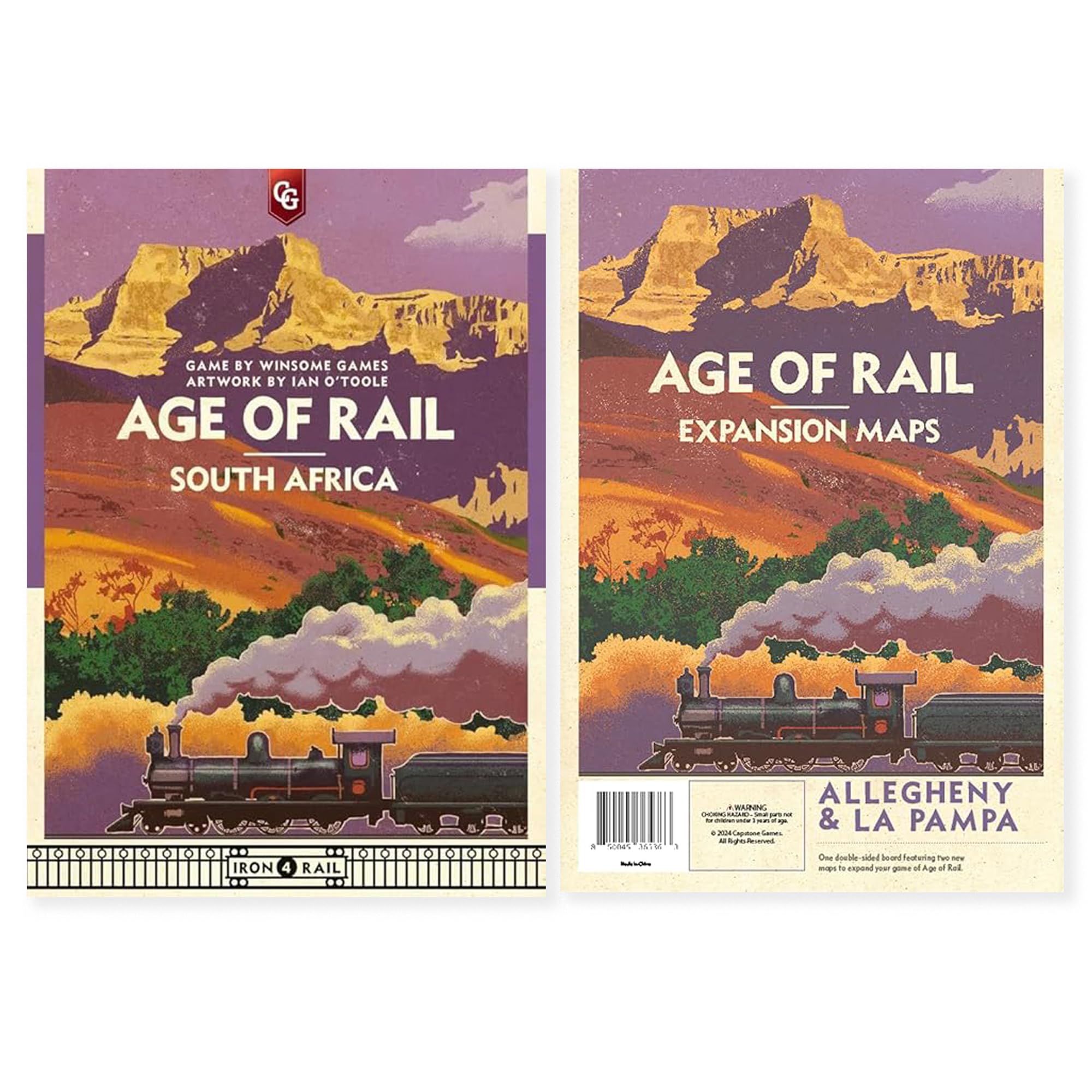 Age of Rail Bundle: South Africa Base Game + La Pampa & Allegheny Expansions | Train Board Game | Strategy Games for Adults