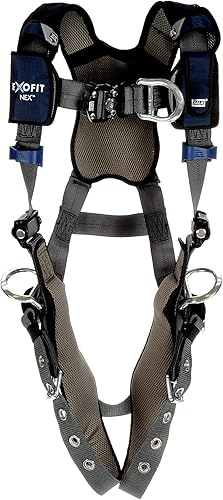 3M DBI-SALA ExoFit NEX Plus Comfort Chaleco de posicionamiento/escalada arnés 1140147, grande, gris, 1 EA