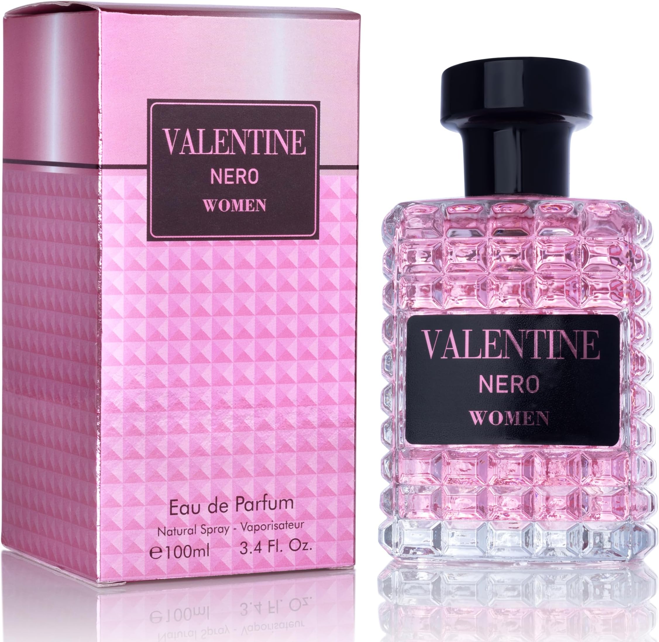 Valentine for Women Eau De Parfum - Amber Floral Jasmine, Bourbon Vanilla & Woods Oriental-Floral Fragrance with a Modern Twist Elegant 100ml Bottle Packed in Paper Box