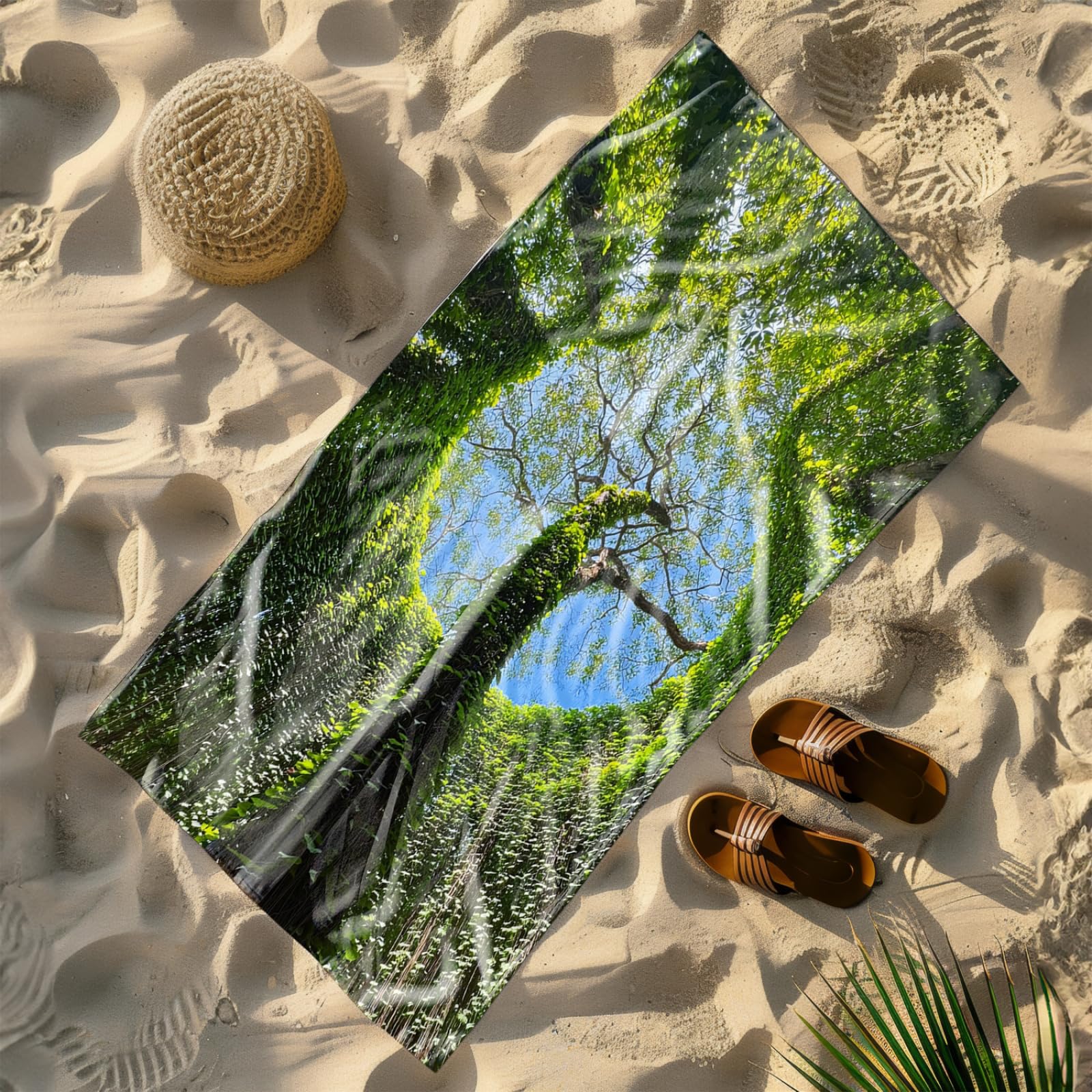 Générique Serviette de Plage 90X180 Arbre Vert
