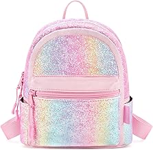 mibasies Mini Backpack for Girls Kids Rainbow Purse Dance Bag for Girls Gifts age 2 3 4 5 6 7 8 yrs