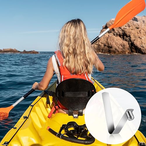 Miniatura 6 de Sliverdew Paquete de 12 clips para poste de tienda, acero inoxidable de 0.315 in, broche de resorte, paleta de kayak, tienda de campaña, parasol